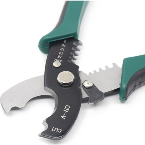 Multi Tool 8" Wire Stripper Cable Cutting Scissor Stripping Pliers Cutter 1.6-4.0mm Hand Tools Herramientas de mano