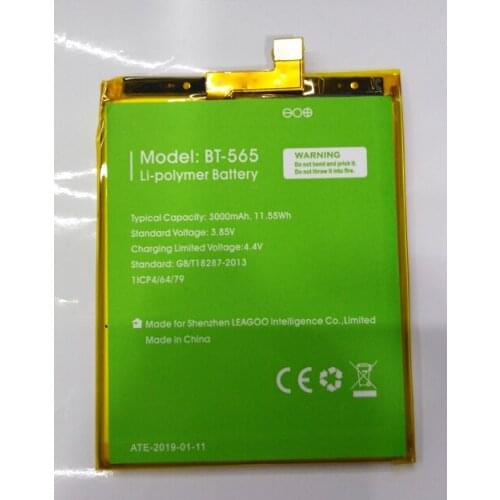 Original LEAGO0 KIICAA MIX Battery 3000mah 3.85V BT-565 for LEAGO0 KIICAA MIX 5.5" Full Screen Smartphone