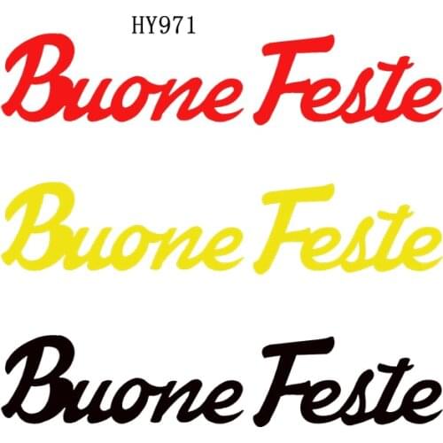 Happy holiday letter cutting dies 2019 new die cut &wooden dies Suitable for common die cutting machines on the market