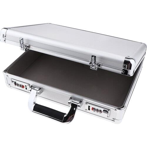 Durable Aluminum Poker Suitcase Casino Chip Storage Container Organizer Box with Double Locks