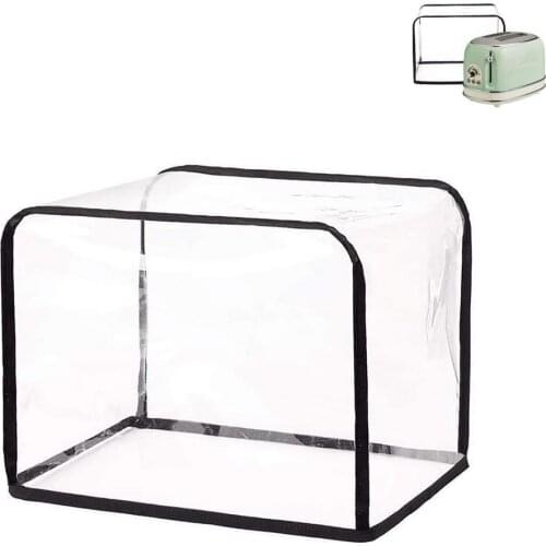Transparent Breakfast Machine Toaster Cover Microwave Oven Dust Shield Foldable Bread Maker Protective Dust Cover