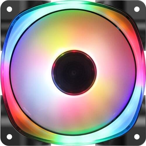 JONSBO FR-701 Color Version Inner and outer double lamp group aperture LED colorful change Color 12CM Chassis Fans