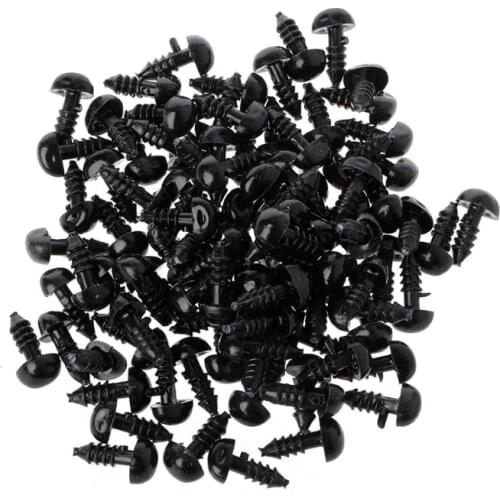 100Pcs Plastic Safety Triangle Velvet Noses For Animal Puppet Teddy Bear Doll