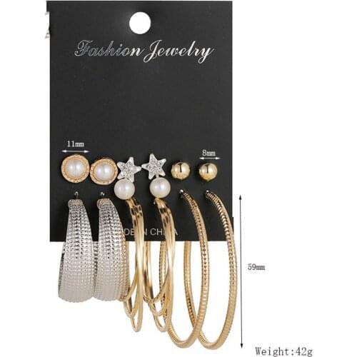 2020 Fashion Korean Version Fresh One Week Student Earrings Wild Earrings silver-plate Welfare Sale For Womens Jewelry Gifts