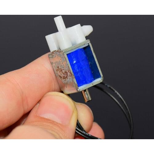 DC 5V 6V 2-Position 3-Way Micro Mini Electric Solenoid Valve Air Gas Flow Control