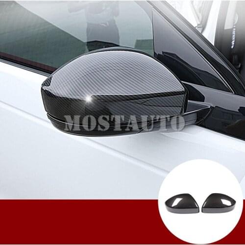 For Land Rover Range Rover Velar ABS Rearview Mirror Frame Trim Cover 2017-2020 2pcs Car Accessories Interior