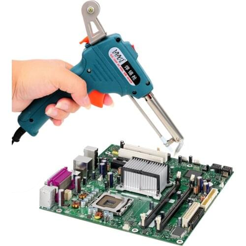 Electric Soldering Iron Welding Tool Automatic Send Tin Gun Handheld Solder Gun Solder Wire US EU Conversion Head