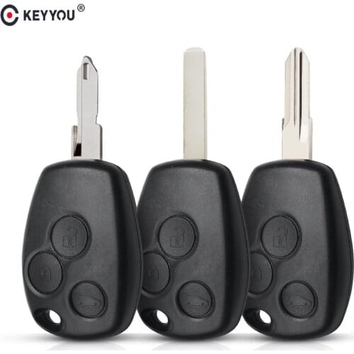 KEYYOU 3 Buttons Car Key Shell Remote Fob Cover Case For Renault Trafic Vivaro Primastar Movano Kangoo 2 Clio 3 Auto Remote Key