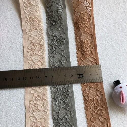 Beau ruban 3.5cm S1397 de dentelle noir| bande de dentelle de haute qualité, garniture de dentelle brodée bricolage pour la cou