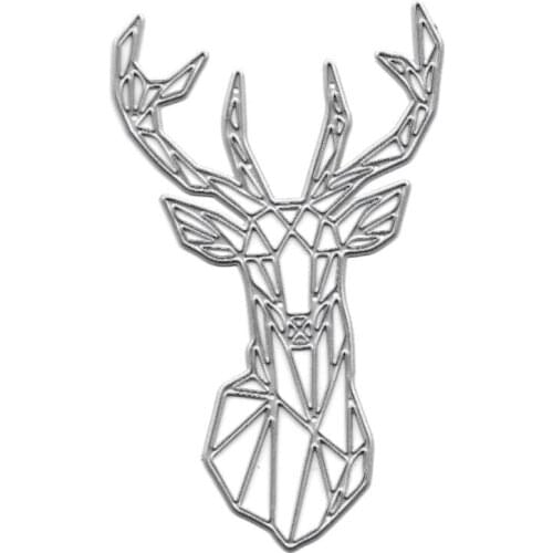Deer Head Metal Cutting Dies Stencil z Scrapbooking Album Stamp Paper Card Embossing Decor Craft for cutting dies