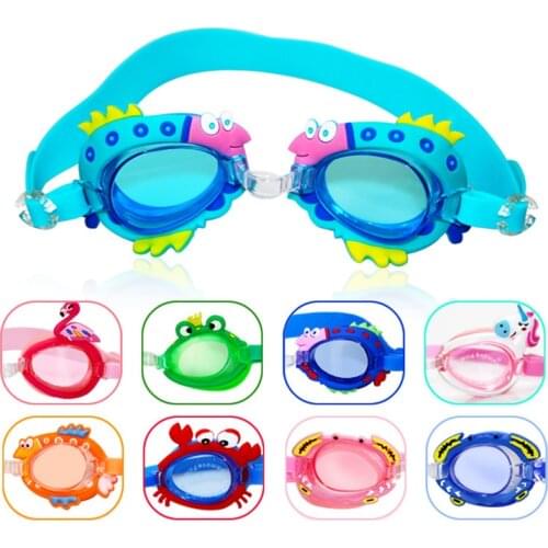 Cartoon Cute Outdoor Sports Swim Eyewear Pool Glasses Swimming Glasses Kids Children Adjustable Waterproof Anti-Fog Goggles