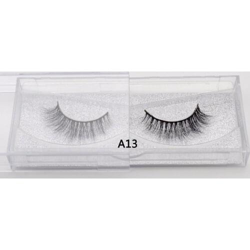 Visofree False eye lashes handmade Soft natural sexy Fake Eyelashes 1 pair Eye Strip Lashes extension long 3D Mink Lashes A13