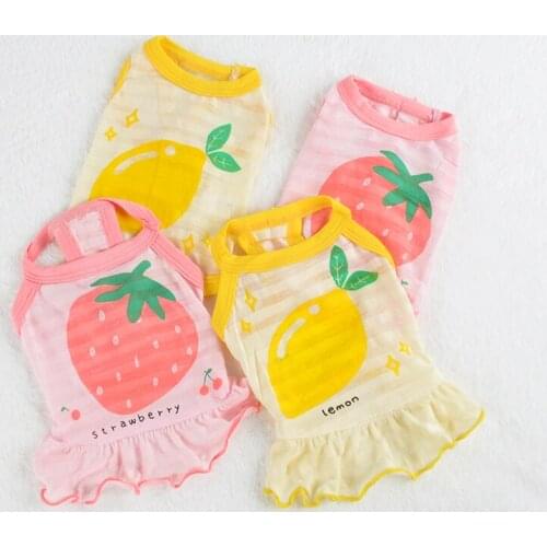 Couple Dog Clothes Summer Cat Puppy Doggie Costume Yorkshire Chihuahua Dog Vest Skirt Pet Dress Pomeranian Poodle Maltese Outfit