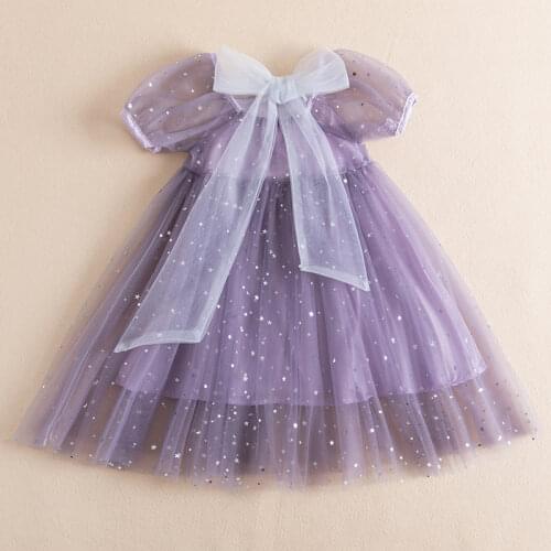 Crystal Princess Dress For Girls 2021 Summer New Arrival Sequined Girls Party Dresses Rainbow Color Kids Girls Birthday Costume