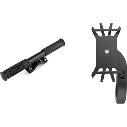 Electric Scooter Childrens Handrail Bar Car Handrail Handlebar With Durable Non-Slip 360 Rotating Mobile Phone Holder