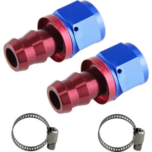 AN12 Straight Push On Lock Socketless Oil Fuel Line Hose End Fitting Adapter