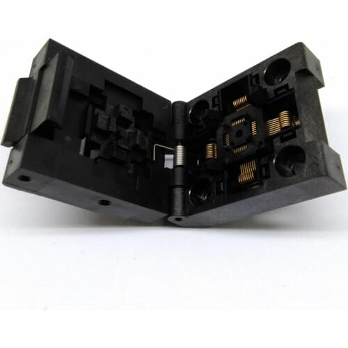 QFP32 TQFP32 LQFP32 Pin Pitch 0.5mm Clamshell Burn in Socket IC51- 0324-805 IC Test Socket Programmer Adapter Conversion Block