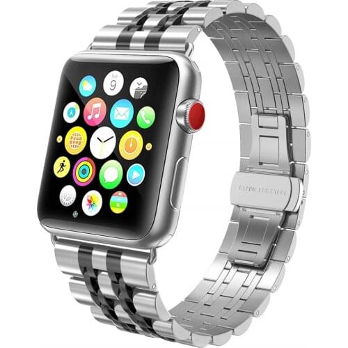 Watchbands for apple watch series 5 band 44mm Stainless Steel metal link bracelet wrist strap for iwatch 5 40mm bands correa