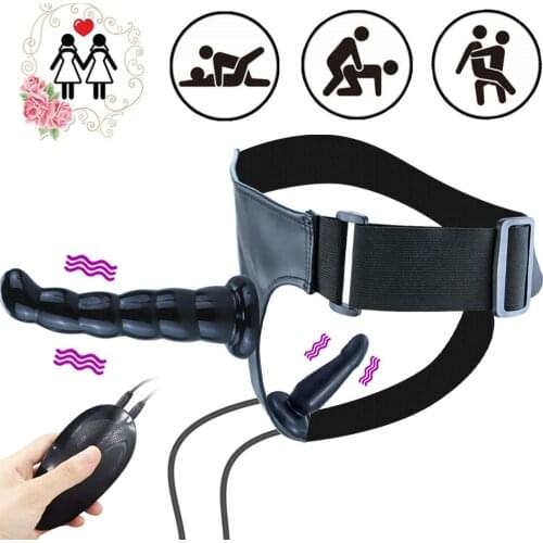 Strap On Dildo Vibrator Remote Control Sex Toys for Women Strapon Dildo Realistic Penis Silicone Erotic Goods Female Masturbator