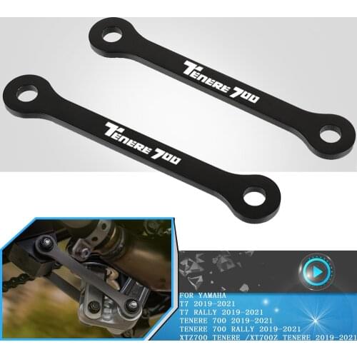 Motorcycle Accessorie Linkage Lowering Link Extended Lower Kit FOR YAMAHA T7 Tenere700 Rally XTZ700/XT700Z TENERE 2019 2020 2021