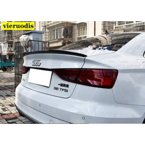 For Audi A3 S3 8V spoiler 2014 2015 2016 2017 2018 New design rear trunk roof spoiler by black white or DIY primer color paint