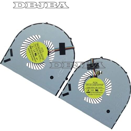 2PCS/SET Fan For DELL Alienware 15 R2 R3 CPU GPU Cooling Fan DFS200805000T FG36 FG37