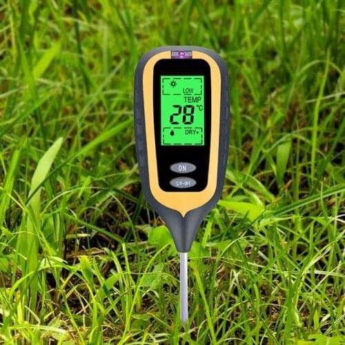 High Quality 4 in 1 Soil Tester For Garden Plant LCD PH Soil Tester Water Moisture Light Test Meter Kit For Garden Plant Seeding