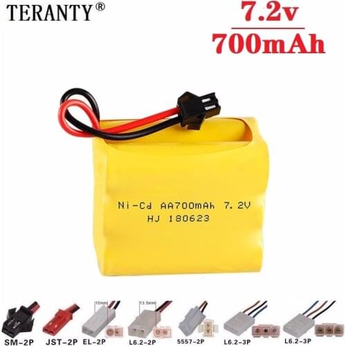 X Model ) 7.2v 700mah NiCD Battery For Rc toys Cars Tanks Robots Boats Guns 700mah 7.2v Rechargeable Battery AA Battery 1-10