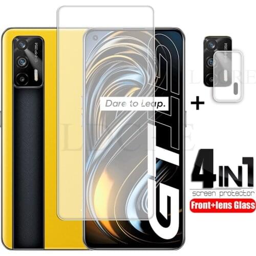 2Pcs For OPPO Realme GT 5G Glass Clear Tempered glass for Realme GT 5G Camera Screen Glass Protector Film Lens For Realme GT 5G