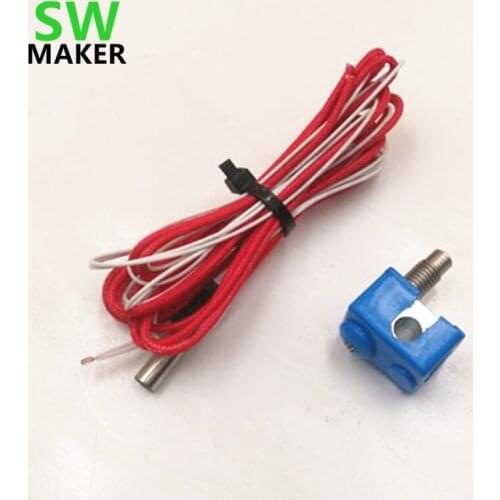 SWMAKER 1.75/3mm V6 Heater Block Fixings Silicone Insulation Sock nozzle V6 heater break hotend kit