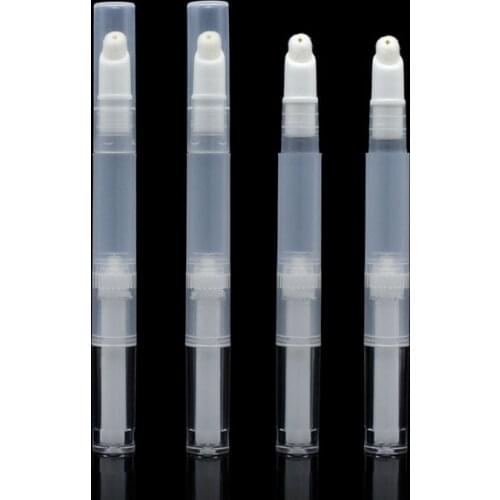 100pcs 3ml Transparent Twist Pens, Empty Nail Oil Pen Repairing Cream Pen Tube Liquid Foundation Dispensed