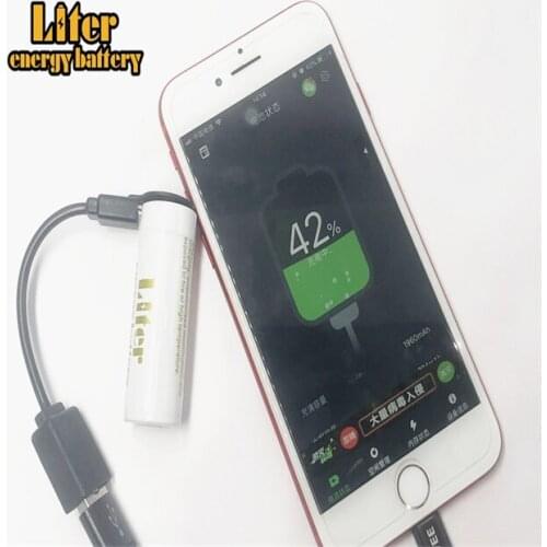 18500 USB 3.7 V Li-ion Rechargeable 1800mAH battery usb diy power bank li-ion usb 18500 battery 1800mAh