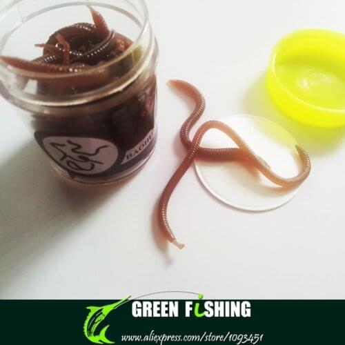 2 Bottle 40g Sea Worms Clamworm Soft lure Fishing Earthworm Bait Lure with Worm Smell Bottled soft bait