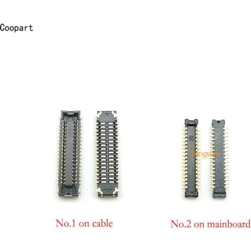 2pcs/lot New LCD Display Screen FPC Connector Port Plug for Samsung Galaxy A10 A105 A20 A205 A30S A307 A40S A3050 A407 34pin
