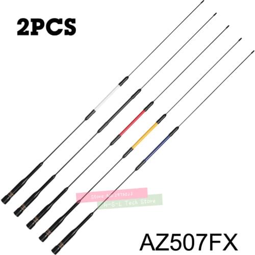 2PCS Stainless Steel+FRP Reinforced Plastic Dual Band Antenna 144/430MHz Car Walkie Talkie Radio Antenna For Kenwood Icom Vertex