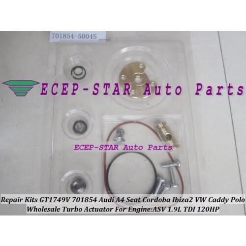 Free ship Repair Kit rebuild GT1749V 701854 701854-5004S 028145702N Turbocharger For AUDI A4 A6 Seat Cordoba Leon Polo ASV 1.9L