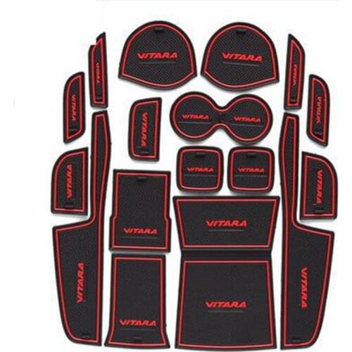 For suzuk1 Vitara 2015 2016 2017 door gate slot pad/mat tank gasket cup mat/pad