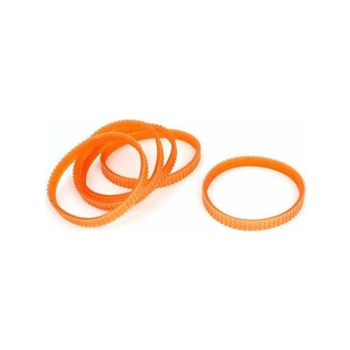 5 Pcs 88x80mm Electric Planer Cutting Machine Drive Belt Orange for Makita 1911B