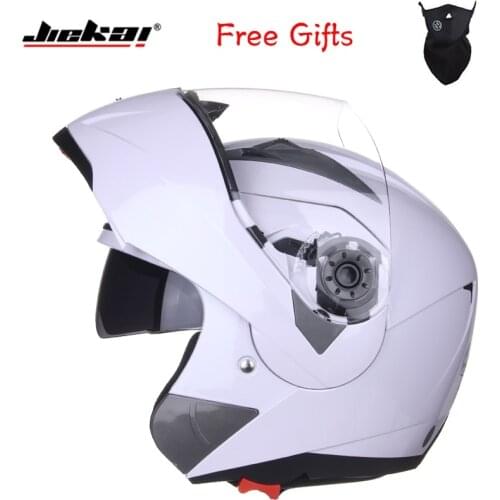 Hot sale safety Jiekai105 Flip up Motorcycle Helmet double lens with inner sun visor full face helmet casco moto Racing capacete