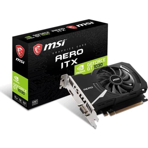 MSI / MSI GT1030 AERO ITX 2G OC game graphics card, instead of GTX750TI RX460