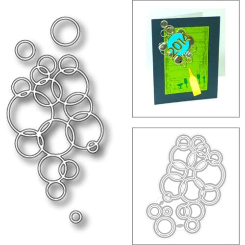 2020 New Round Bubble Background Metal Cutting Dies For Cut Paper Craft Making Decoration Greeting Card Scrapbooking No Stamps