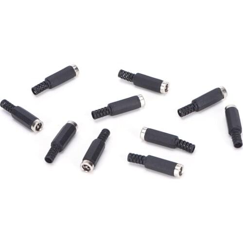 JETTING New 10pcs 5.5x2.1mm DC Female Jack Plug Adapter Connector DIY