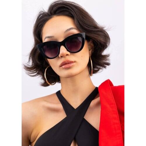 Vintage Different Model Oversize Nia Black Sunglasses 2021 New Season Trend Fashion High Quality Ladies Sunglasses