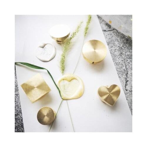 Blank Wax Seal Metal Fire Lacquer Seal Copper Head European Seal Envelope Invitation Greeting Card Seal Decorative Accessories