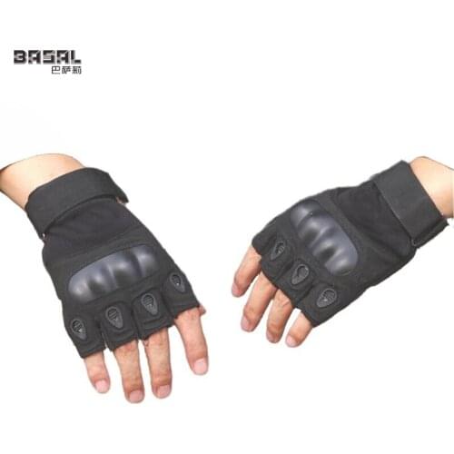 Mens And Womens Special Forces Tactical Fighting Outdoor Riding Anti-Cut And Non-Slip Half-Finger Gloves