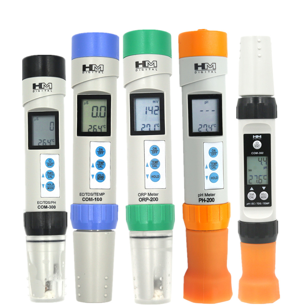 COM-300 Digital TDS/EC/Temp/PH Meter 4 in 1 Testers Water Quality Measurement Tools Waterproof testing Device 30% OFF