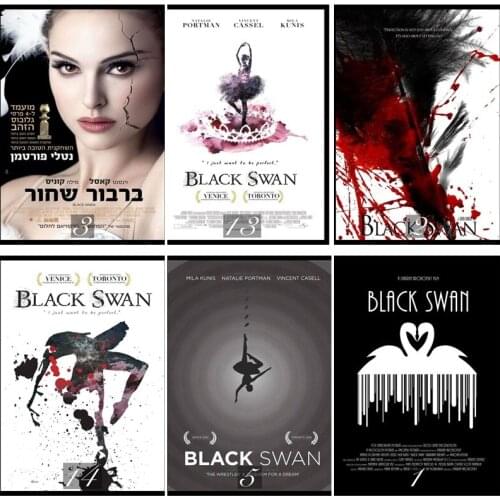 Black Swan Movie Home Decorative Painting White Kraft Paper Poster 42X30cm