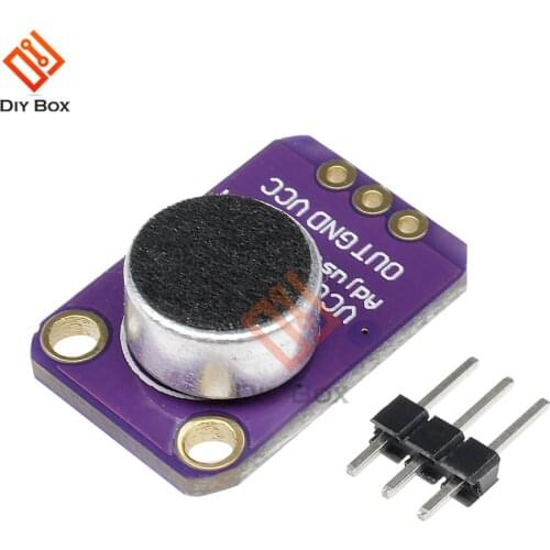 GY-MAX4466 Electret Microphone Amplifier Board DC 2.4-5V Adjustable Gain OUT GND VCC AMP Sound Board Low Noise For Arduino