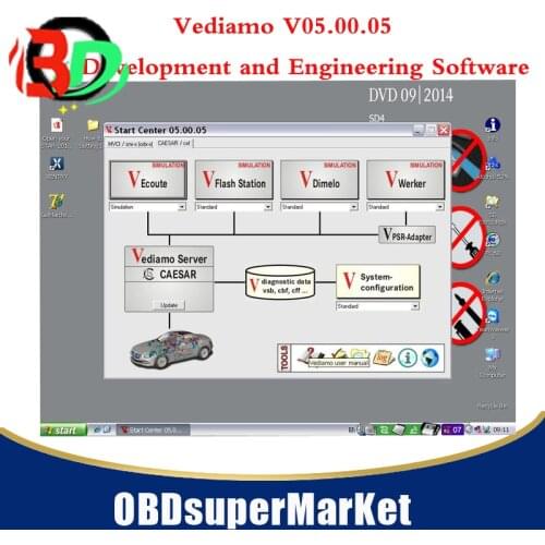 Vediamo V05.00.05 Development and Engineering Software for MB c3 C4 /c5 Suitable for All Serial Numbers Not Including Database