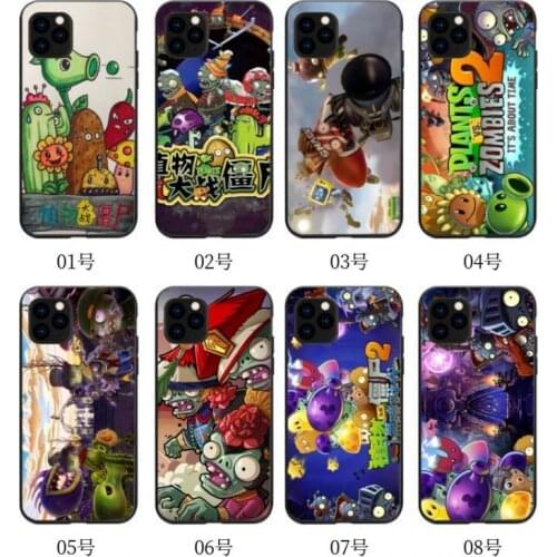 Plants Vs Zombies Cartoon Silicone Mobile Phone Case for IPhone X/XR/XS/XSMAX/11/12PRO/12 Mobile Phone Couple Protective Case